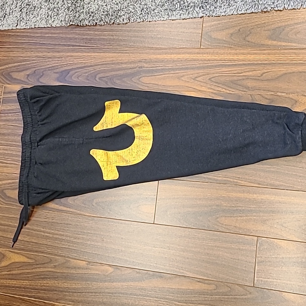 Price Drops -Black Sweatpants with True Religon Logo